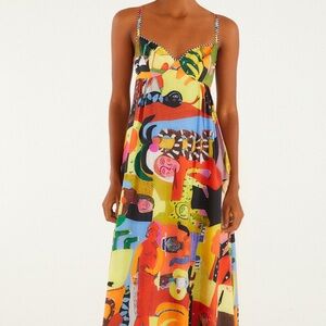 Farm Rio Ana Leovy Farm Rio Sleeveless Maxi Dress. NWT. L
